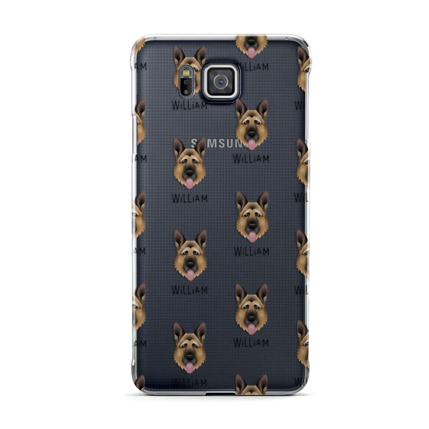 German Shepherd Icon with Name Samsung Galaxy Alpha Case
