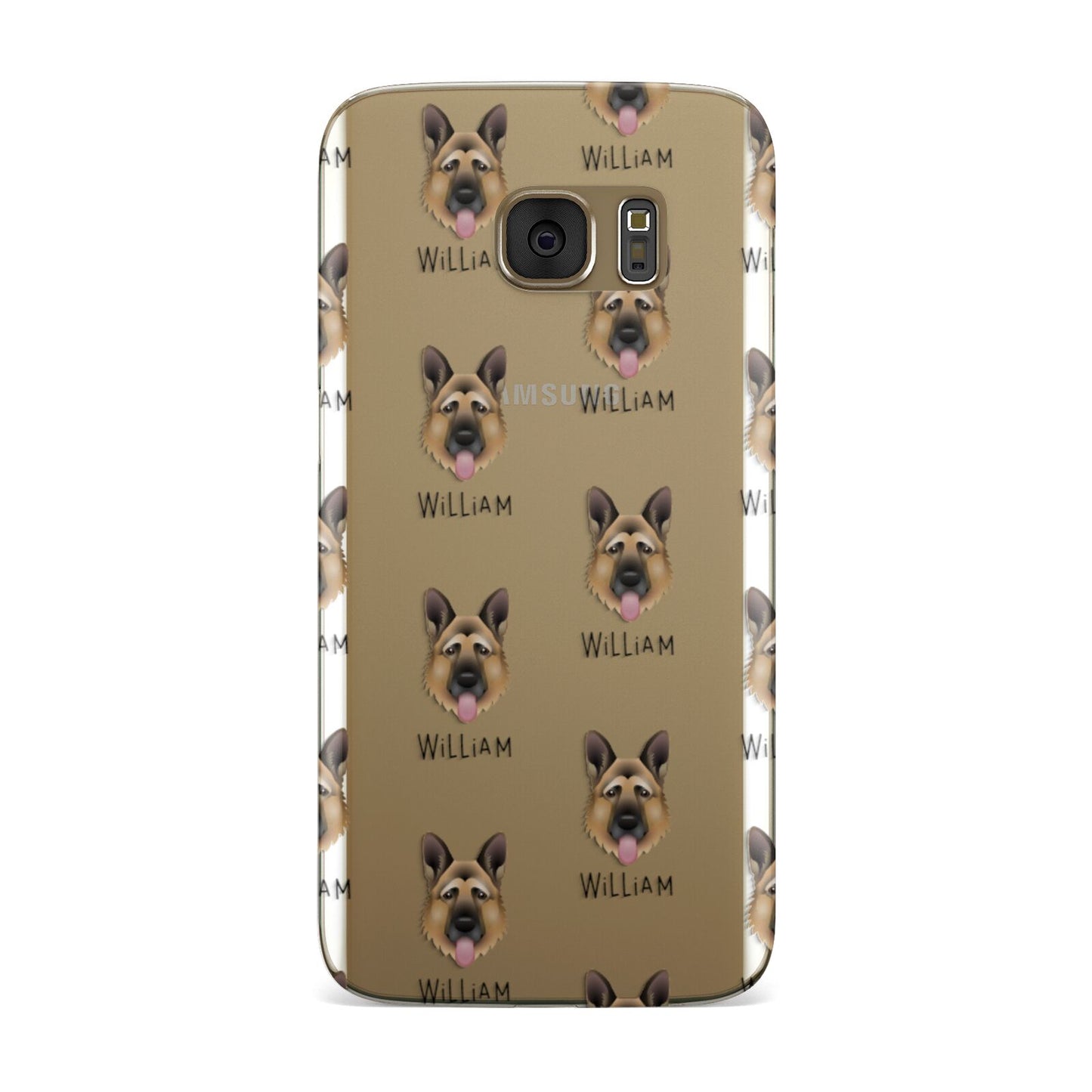 German Shepherd Icon with Name Samsung Galaxy Case