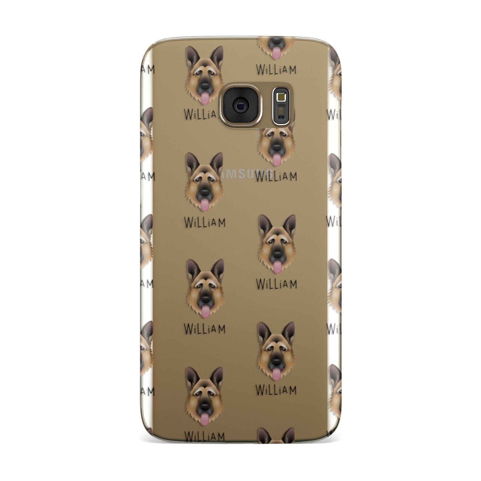 German Shepherd Icon with Name Samsung Galaxy Case