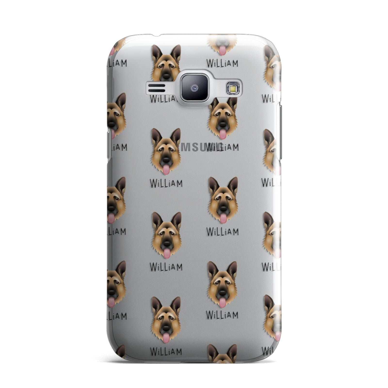 German Shepherd Icon with Name Samsung Galaxy J1 2015 Case