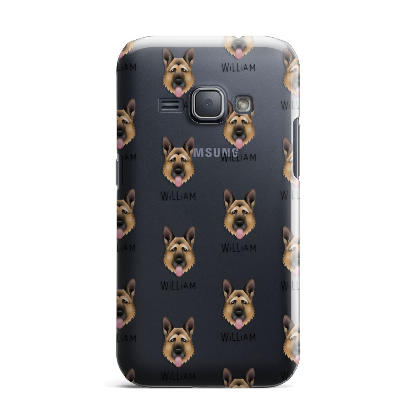 German Shepherd Icon with Name Samsung Galaxy J1 2016 Case
