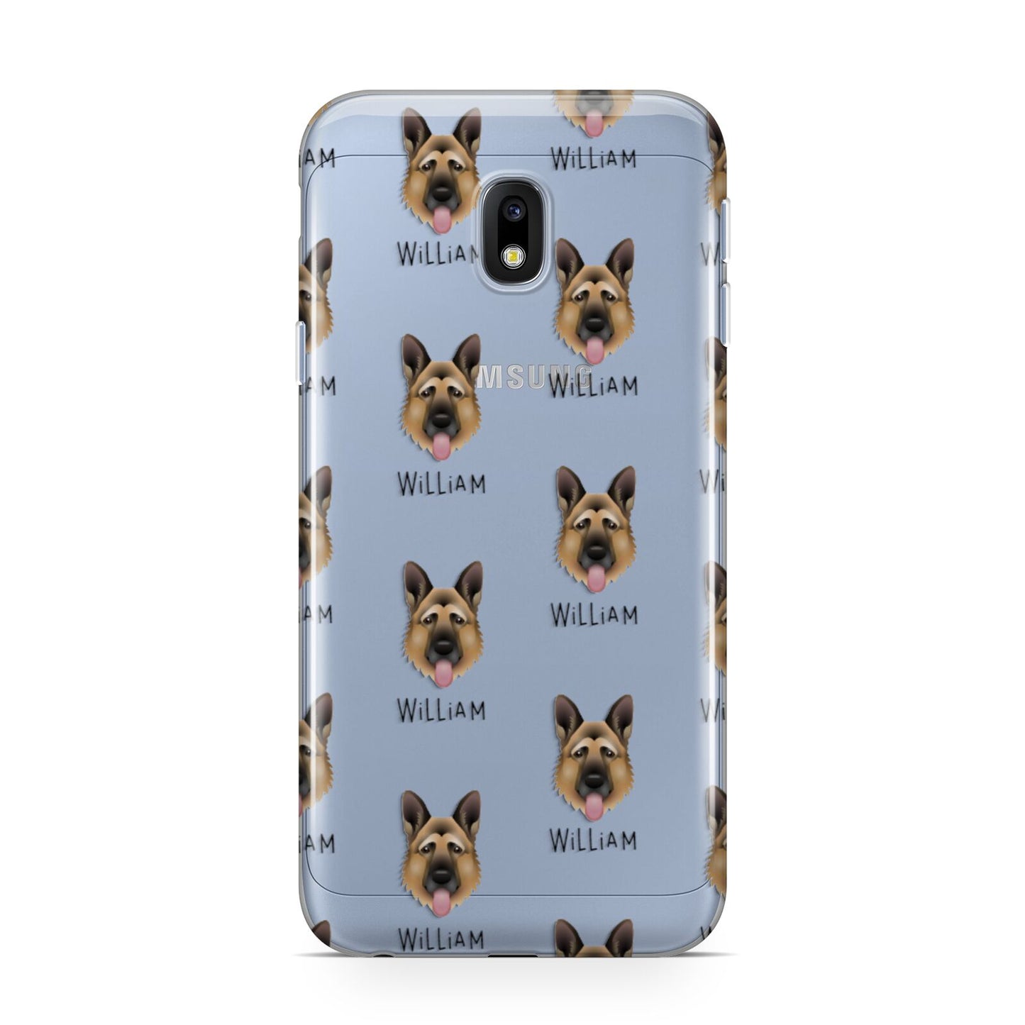 German Shepherd Icon with Name Samsung Galaxy J3 2017 Case