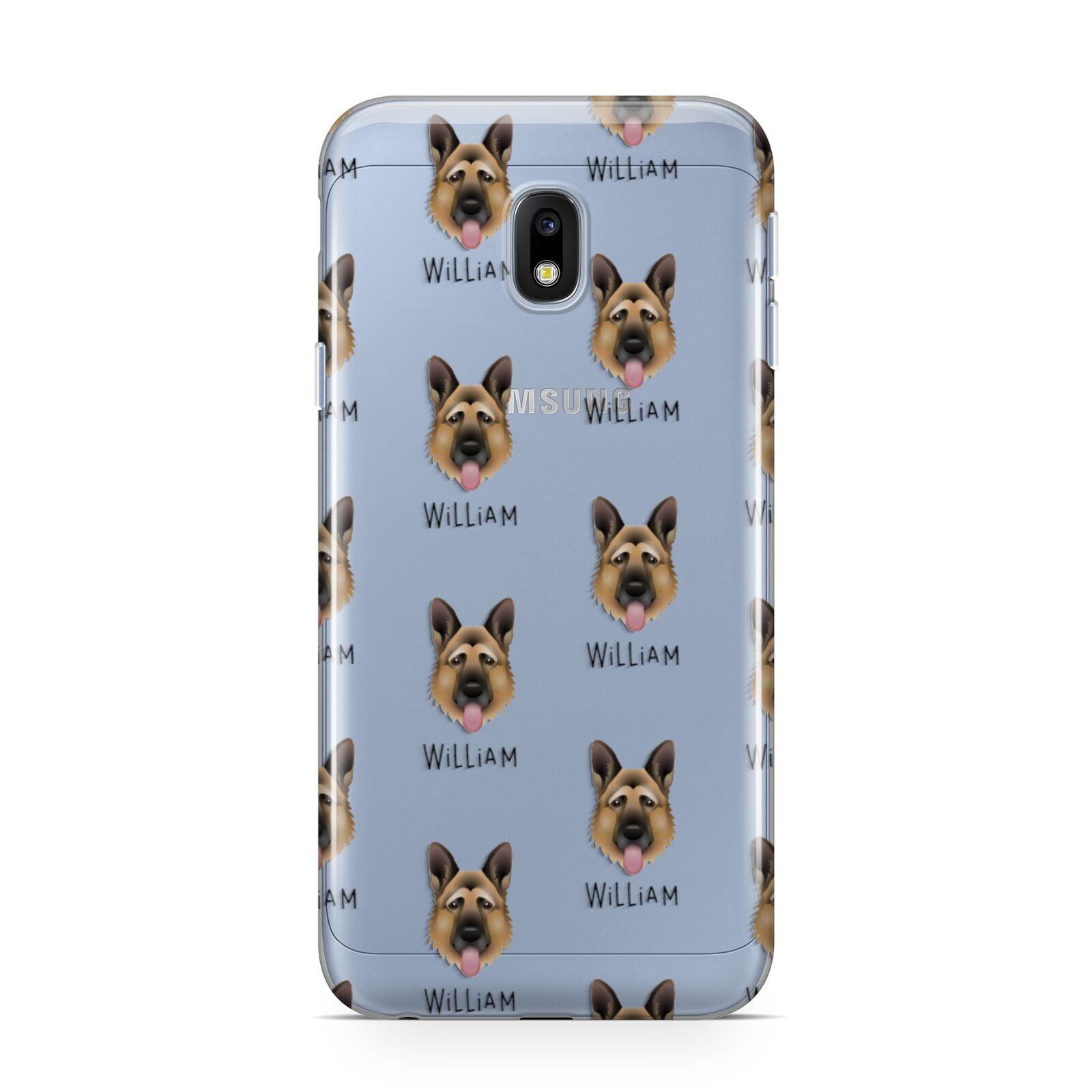 German Shepherd Icon with Name Samsung Galaxy J3 2017 Case