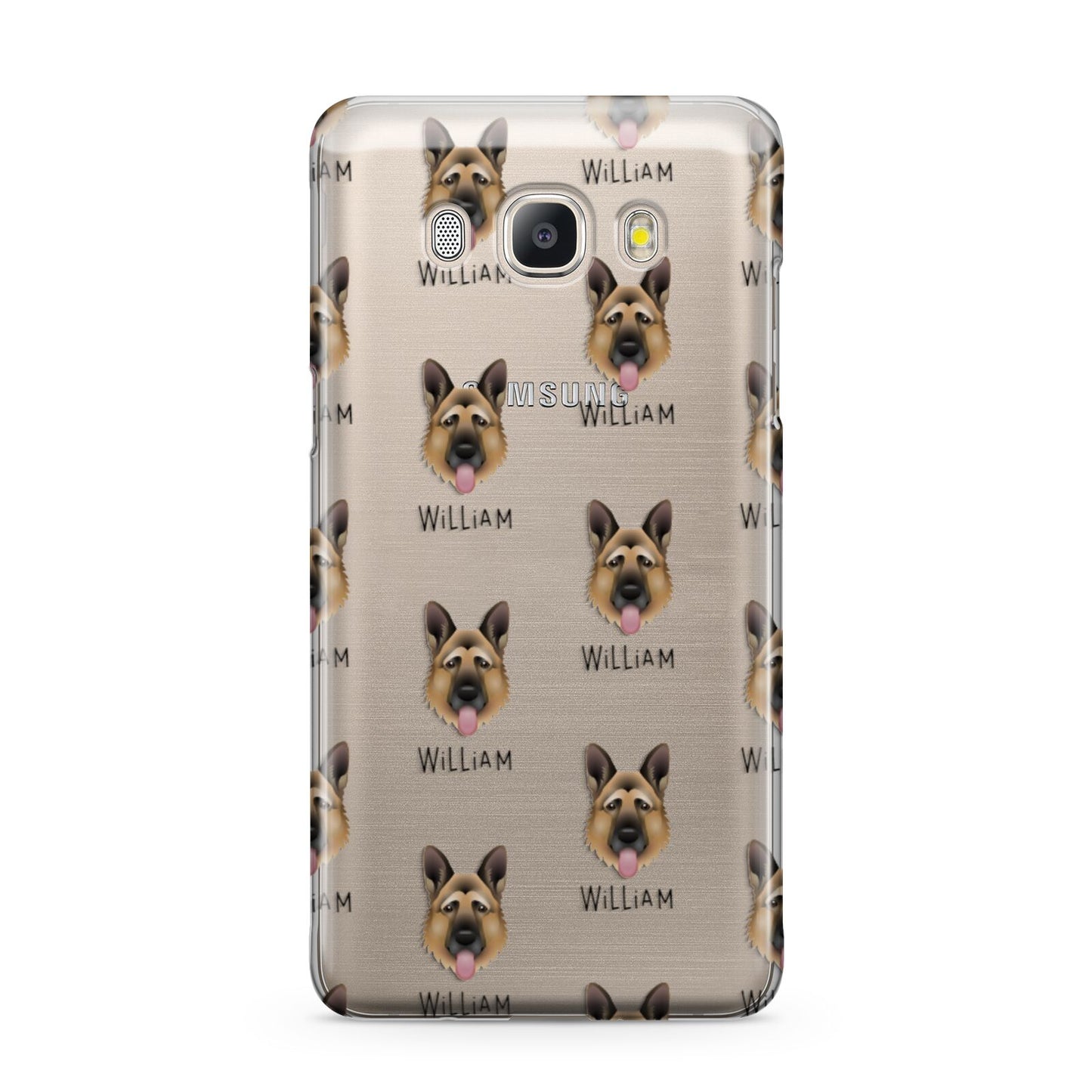 German Shepherd Icon with Name Samsung Galaxy J5 2016 Case