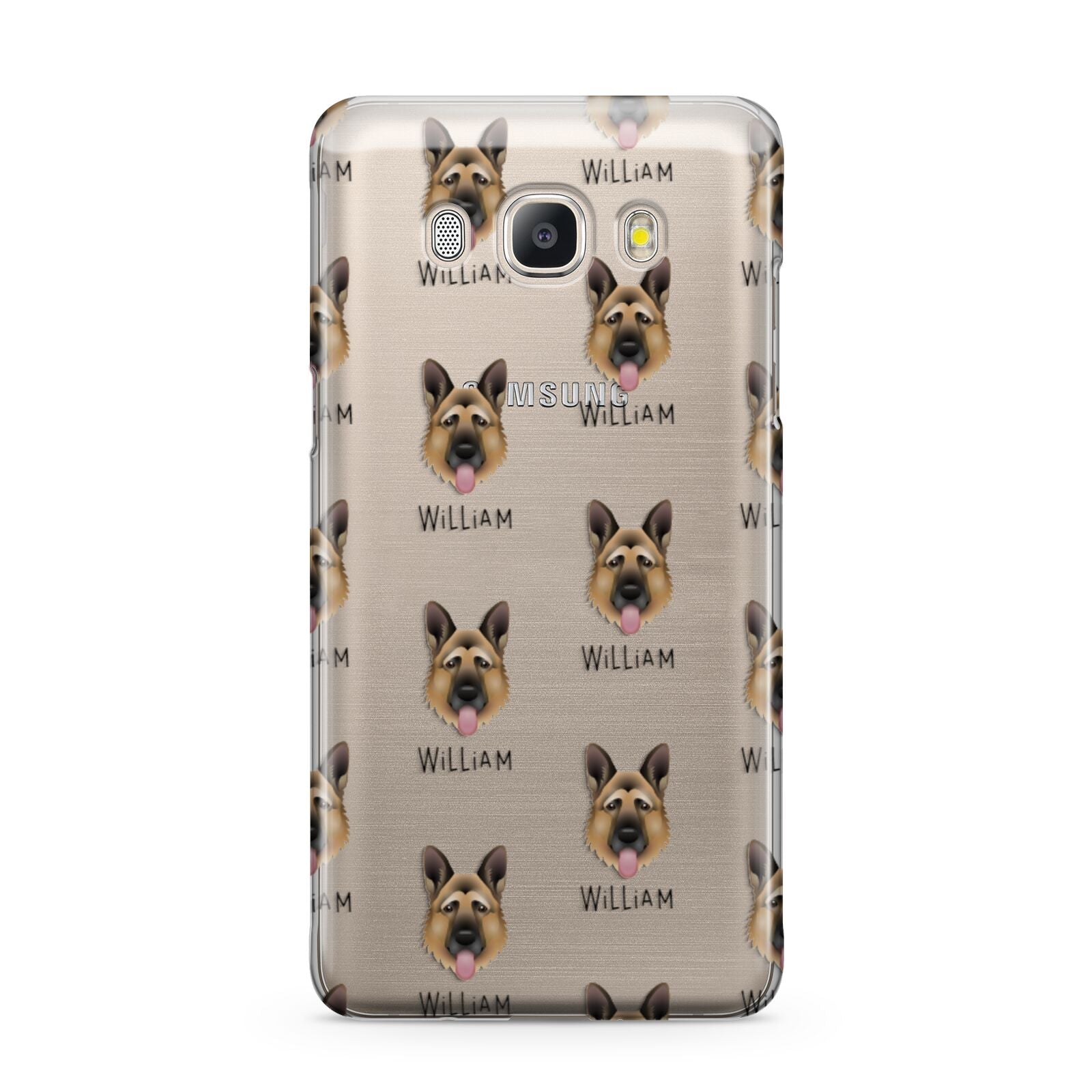 German Shepherd Icon with Name Samsung Galaxy J5 2016 Case