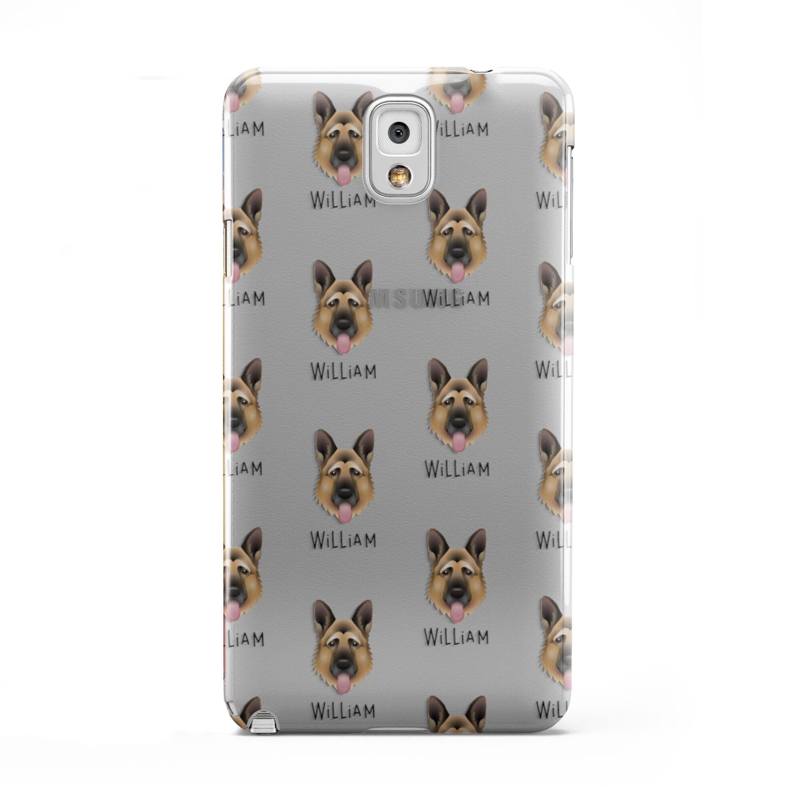 German Shepherd Icon with Name Samsung Galaxy Note 3 Case