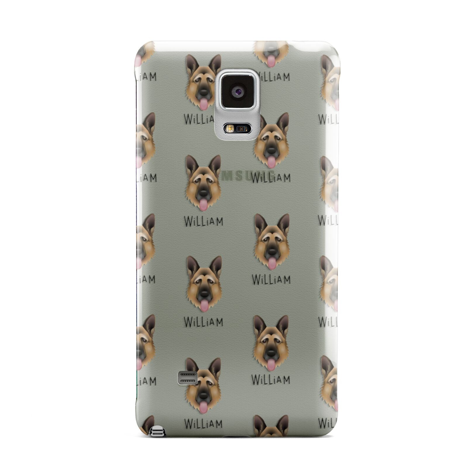 German Shepherd Icon with Name Samsung Galaxy Note 4 Case