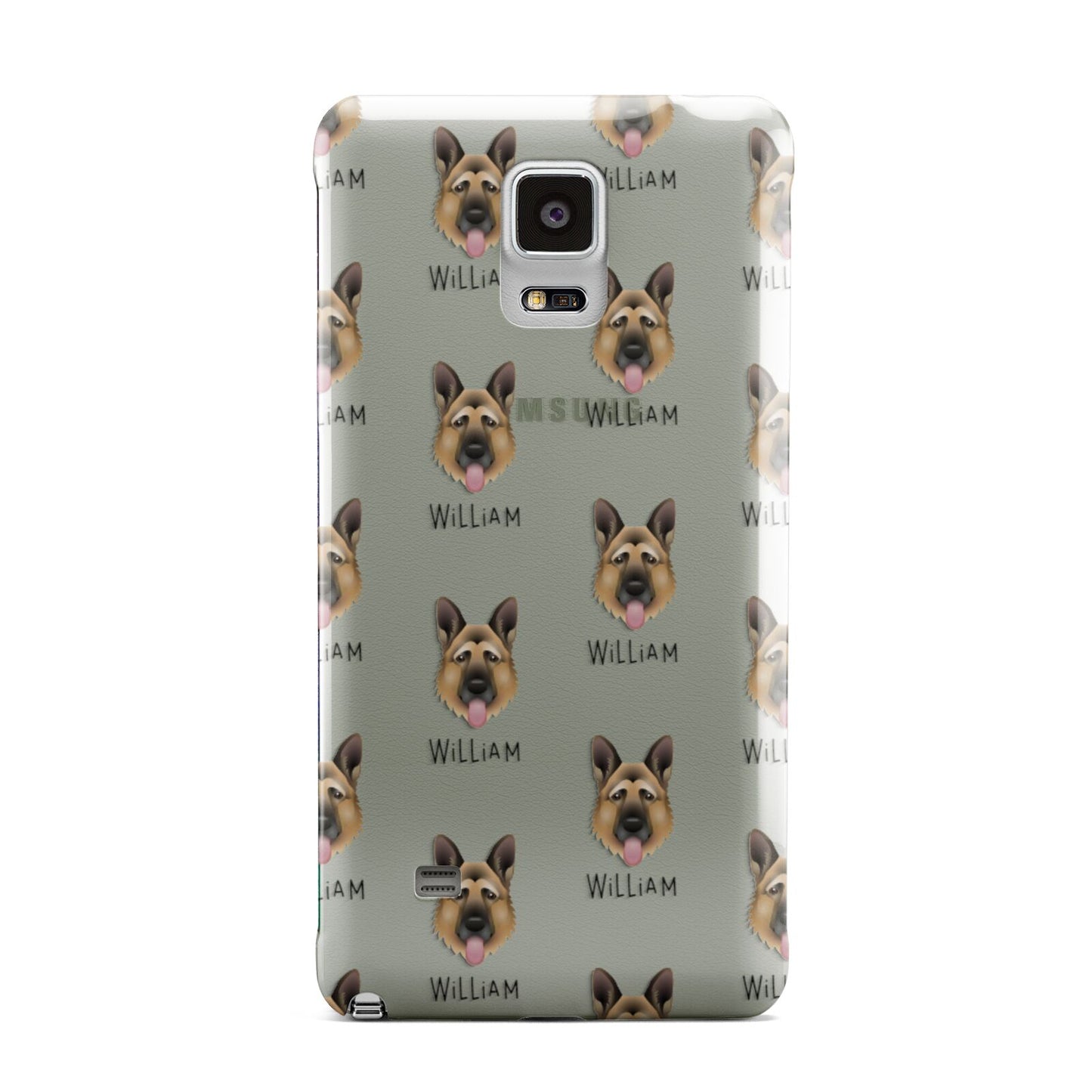 German Shepherd Icon with Name Samsung Galaxy Note 4 Case
