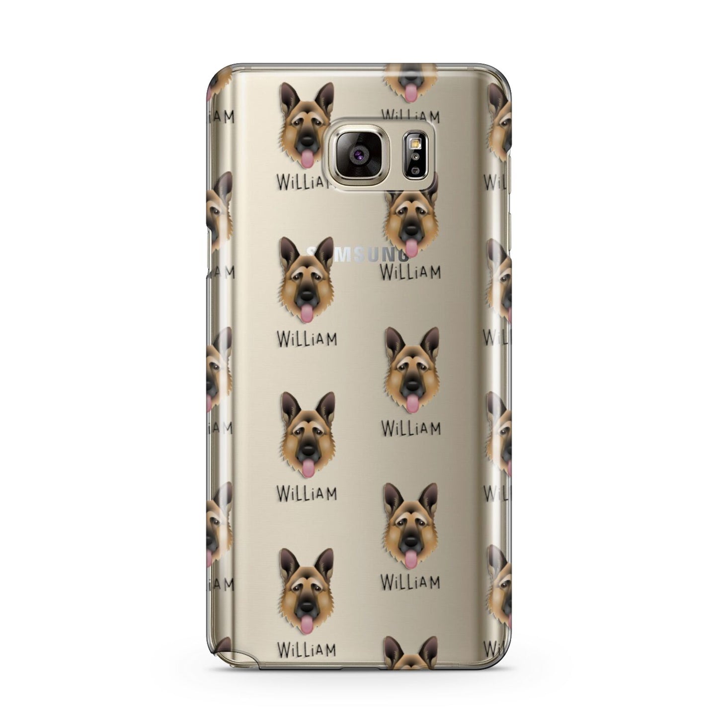 German Shepherd Icon with Name Samsung Galaxy Note 5 Case