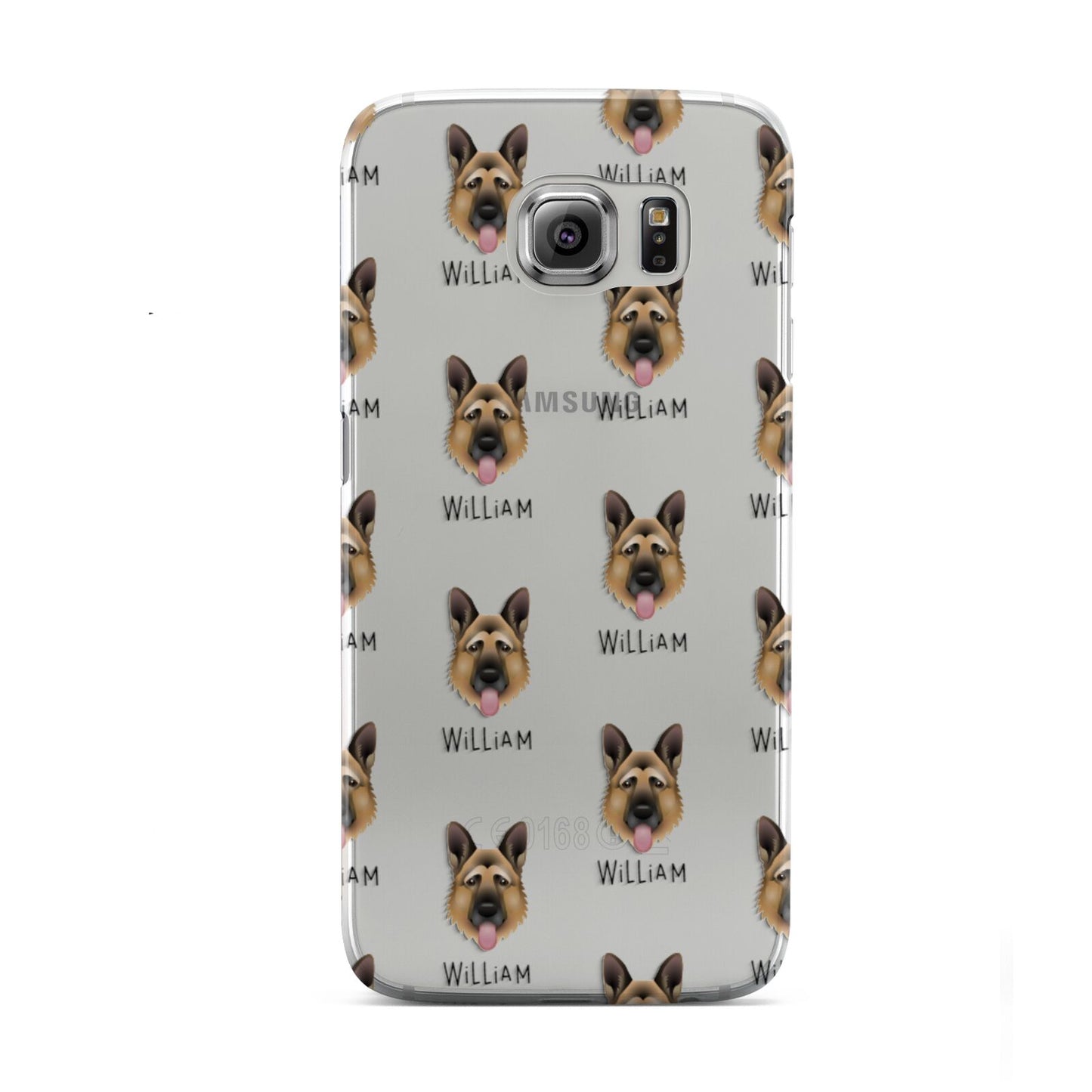 German Shepherd Icon with Name Samsung Galaxy S6 Case
