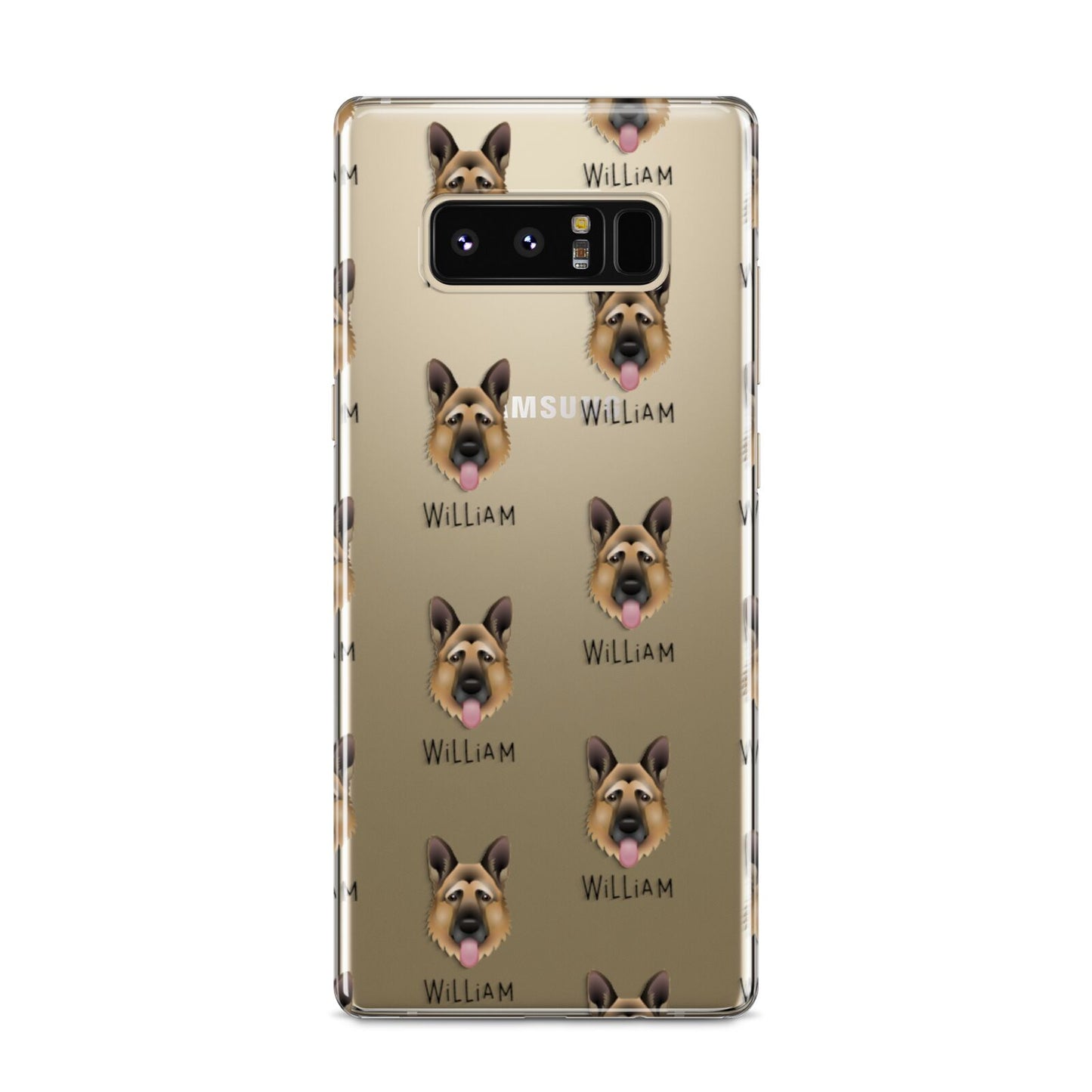 German Shepherd Icon with Name Samsung Galaxy S8 Case