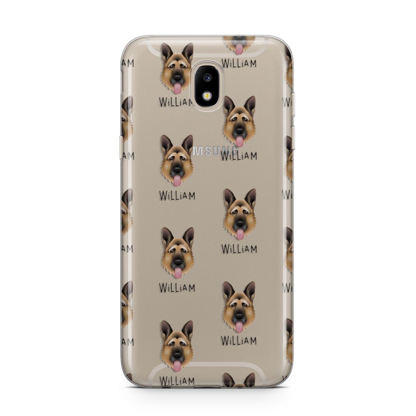 German Shepherd Icon with Name Samsung J5 2017 Case