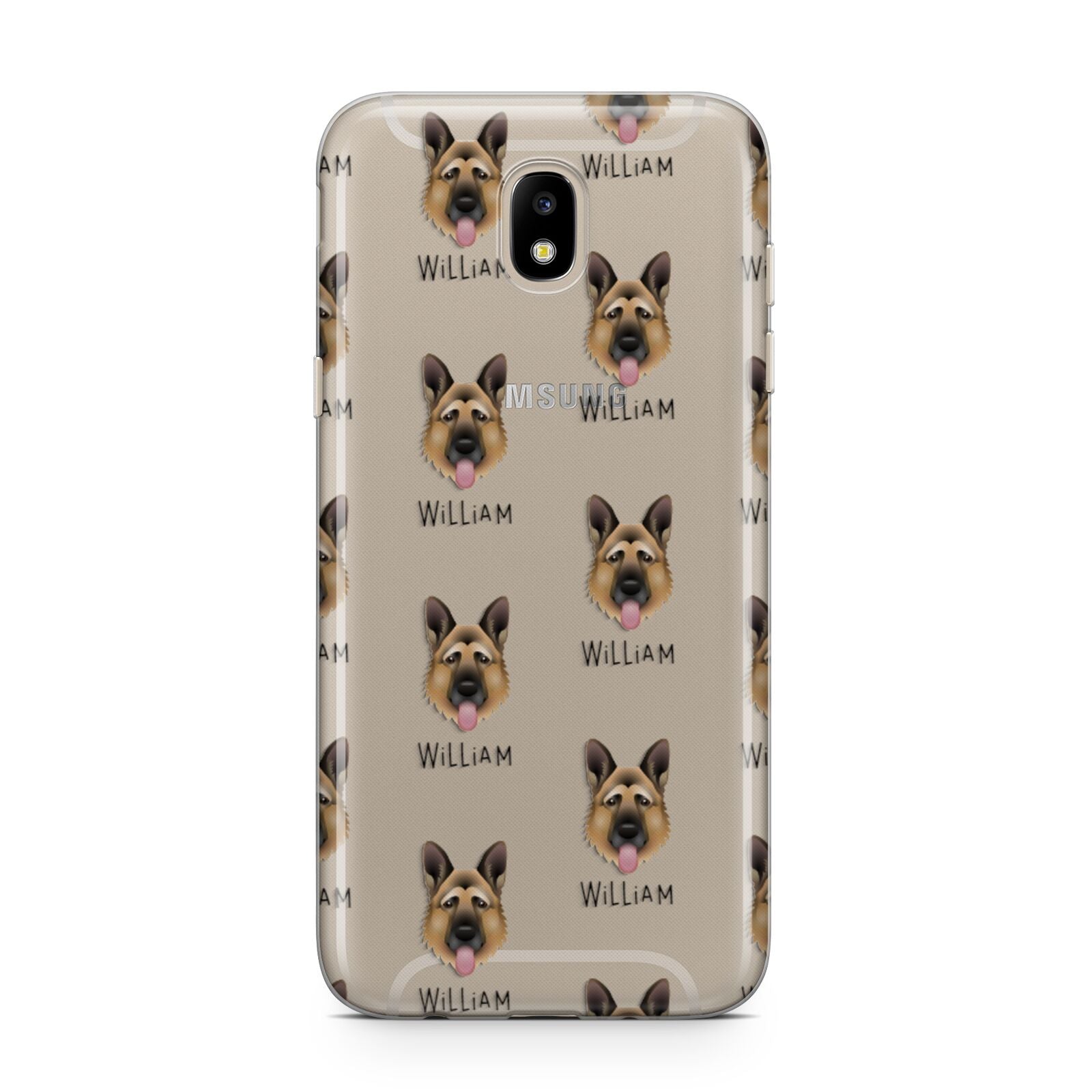 German Shepherd Icon with Name Samsung J5 2017 Case