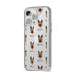 German Shepherd Icon with Name iPhone 14 Pro Max Clear Tough Case Silver Angled Image