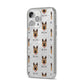 German Shepherd Icon with Name iPhone 14 Pro Max Glitter Tough Case Silver Angled Image