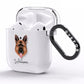German Shepherd Personalised AirPods Clear Case Side Image