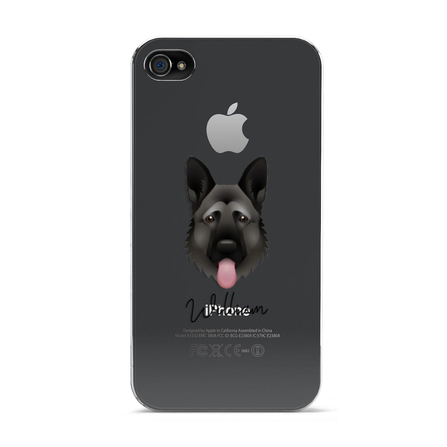 German Shepherd Personalised Apple iPhone 4s Case