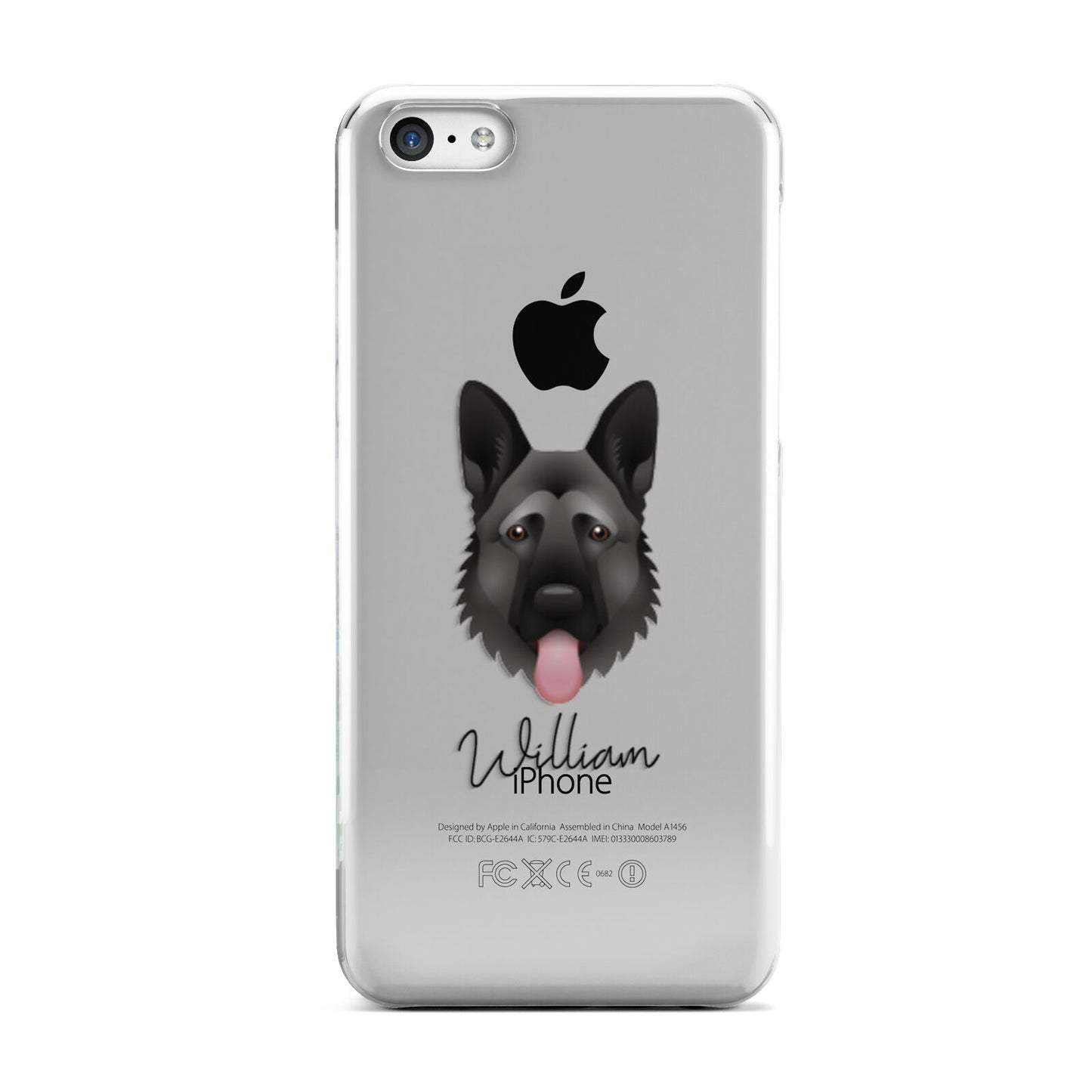 German Shepherd Personalised Apple iPhone 5c Case