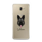 German Shepherd Personalised Samsung Galaxy A7 2016 Case on gold phone