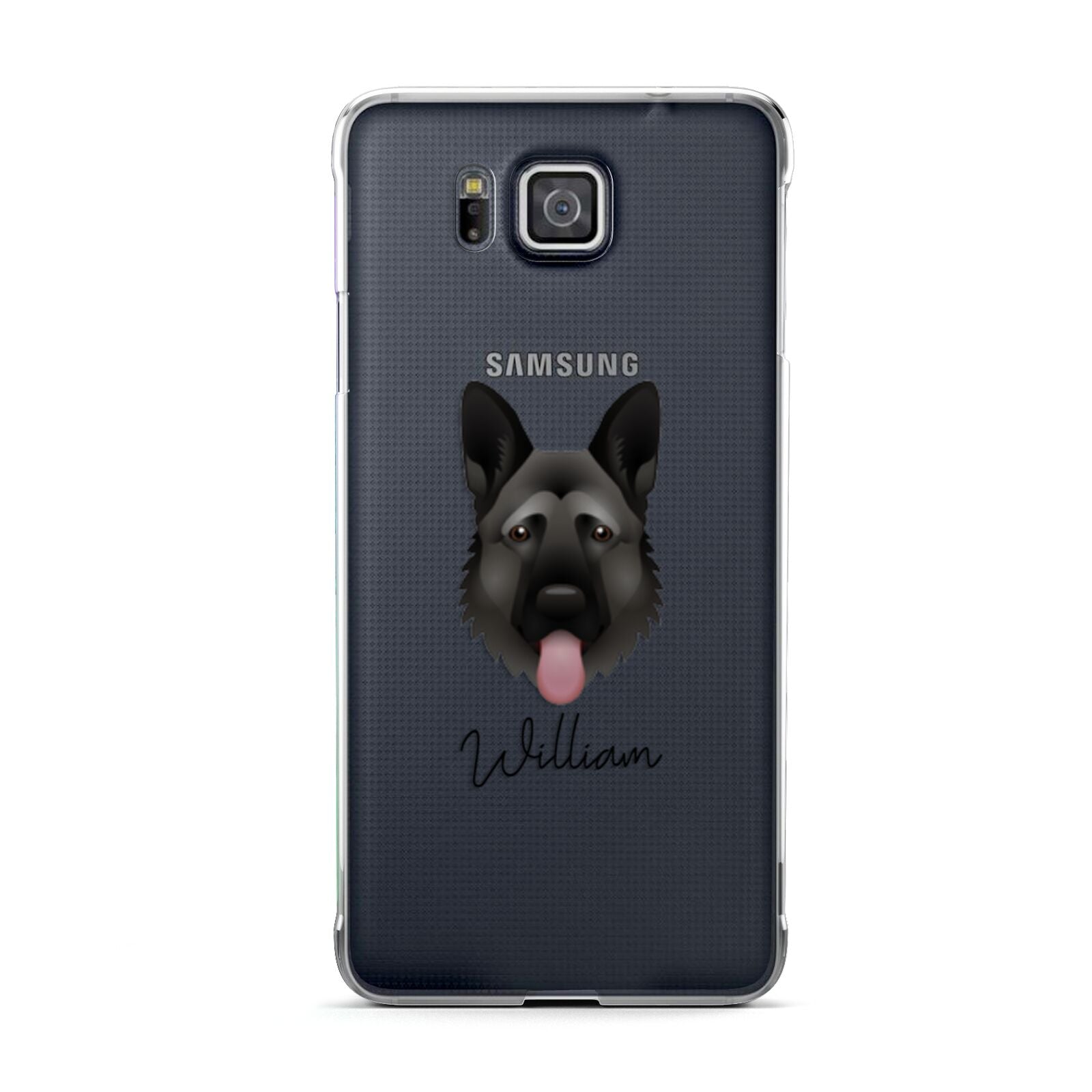 German Shepherd Personalised Samsung Galaxy Alpha Case