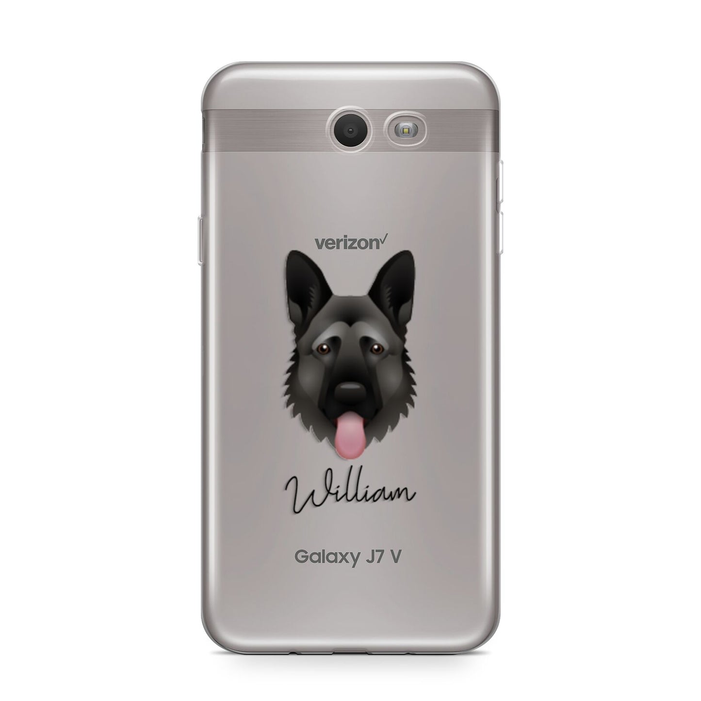 German Shepherd Personalised Samsung Galaxy J7 2017 Case