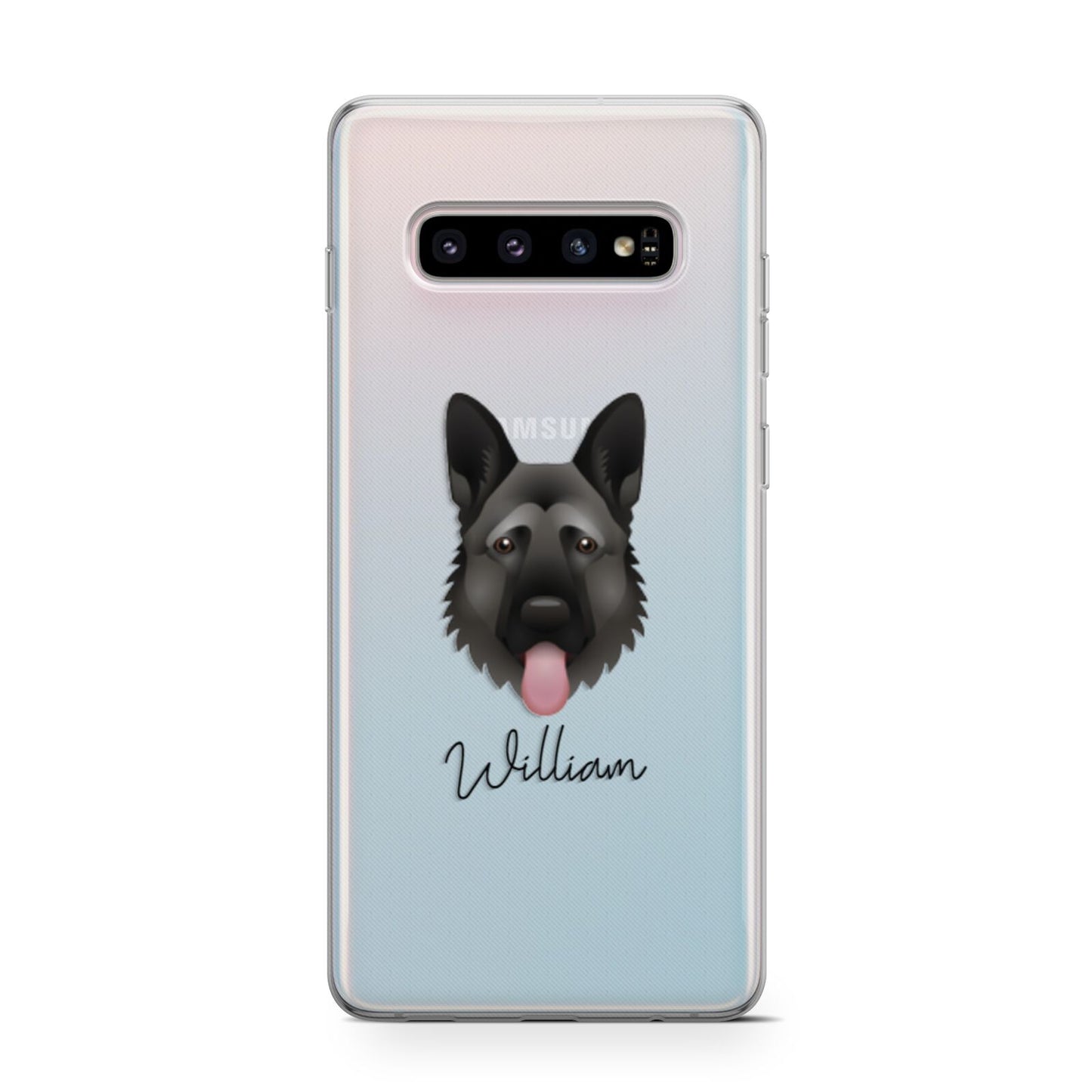 German Shepherd Personalised Samsung Galaxy S10 Case