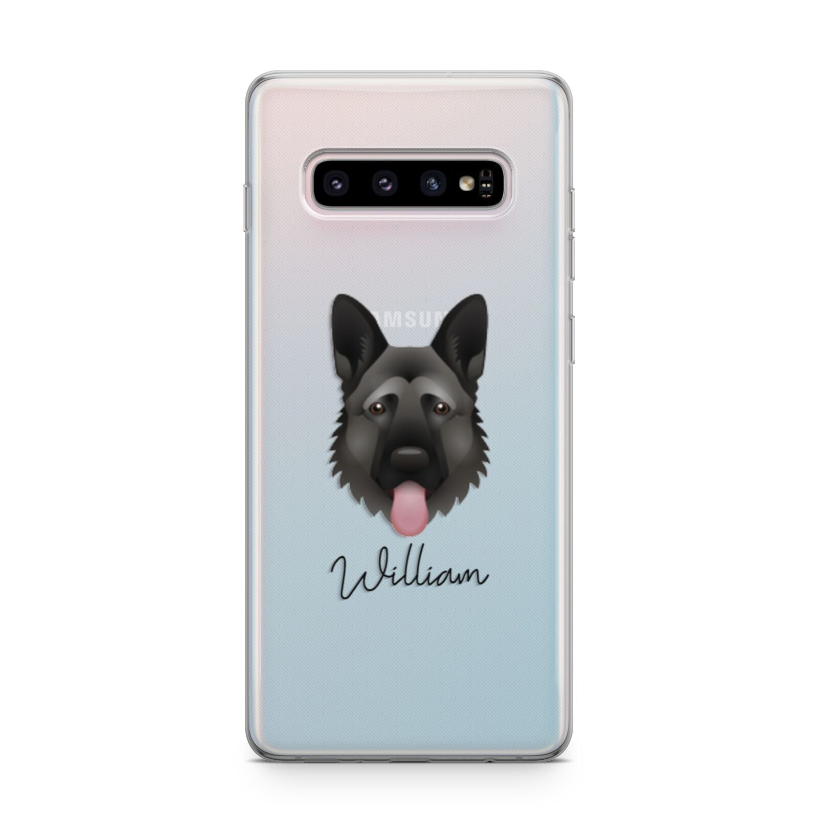 German Shepherd Personalised Samsung Galaxy S10 Plus Case
