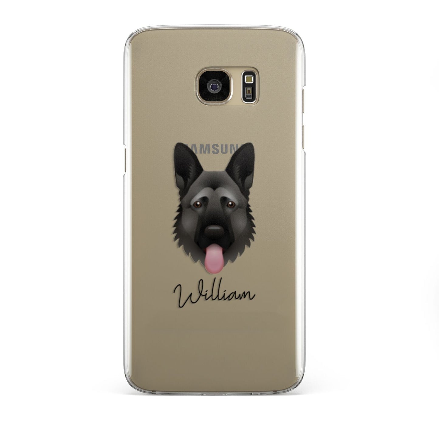German Shepherd Personalised Samsung Galaxy S7 Edge Case
