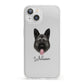 German Shepherd Personalised iPhone 13 Clear Bumper Case