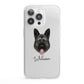 German Shepherd Personalised iPhone 13 Pro Clear Bumper Case