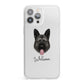 German Shepherd Personalised iPhone 13 Pro Max Clear Bumper Case