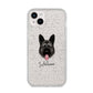 German Shepherd Personalised iPhone 14 Plus Glitter Tough Case Starlight