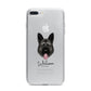 German Shepherd Personalised iPhone 7 Plus Bumper Case on Silver iPhone