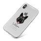 German Shepherd Personalised iPhone X Bumper Case on Silver iPhone