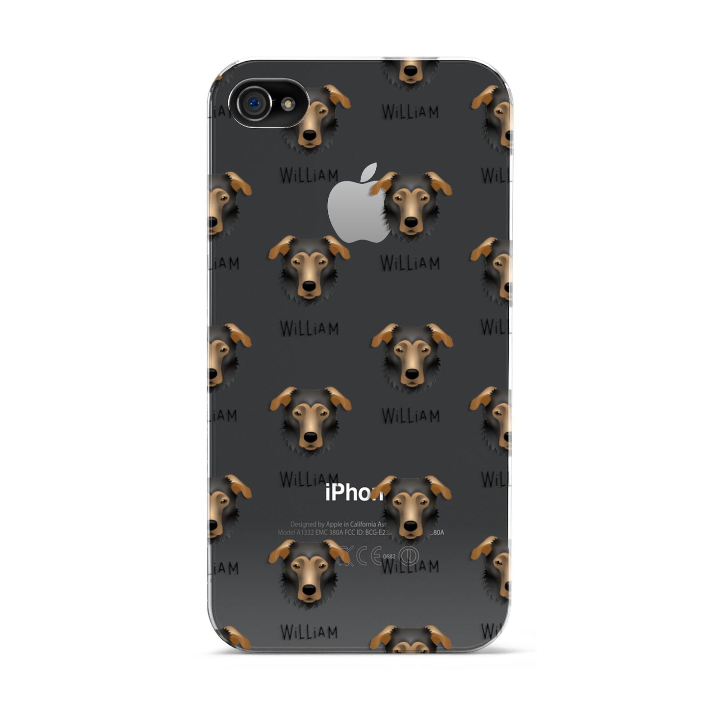 German Sheprador Icon with Name Apple iPhone 4s Case