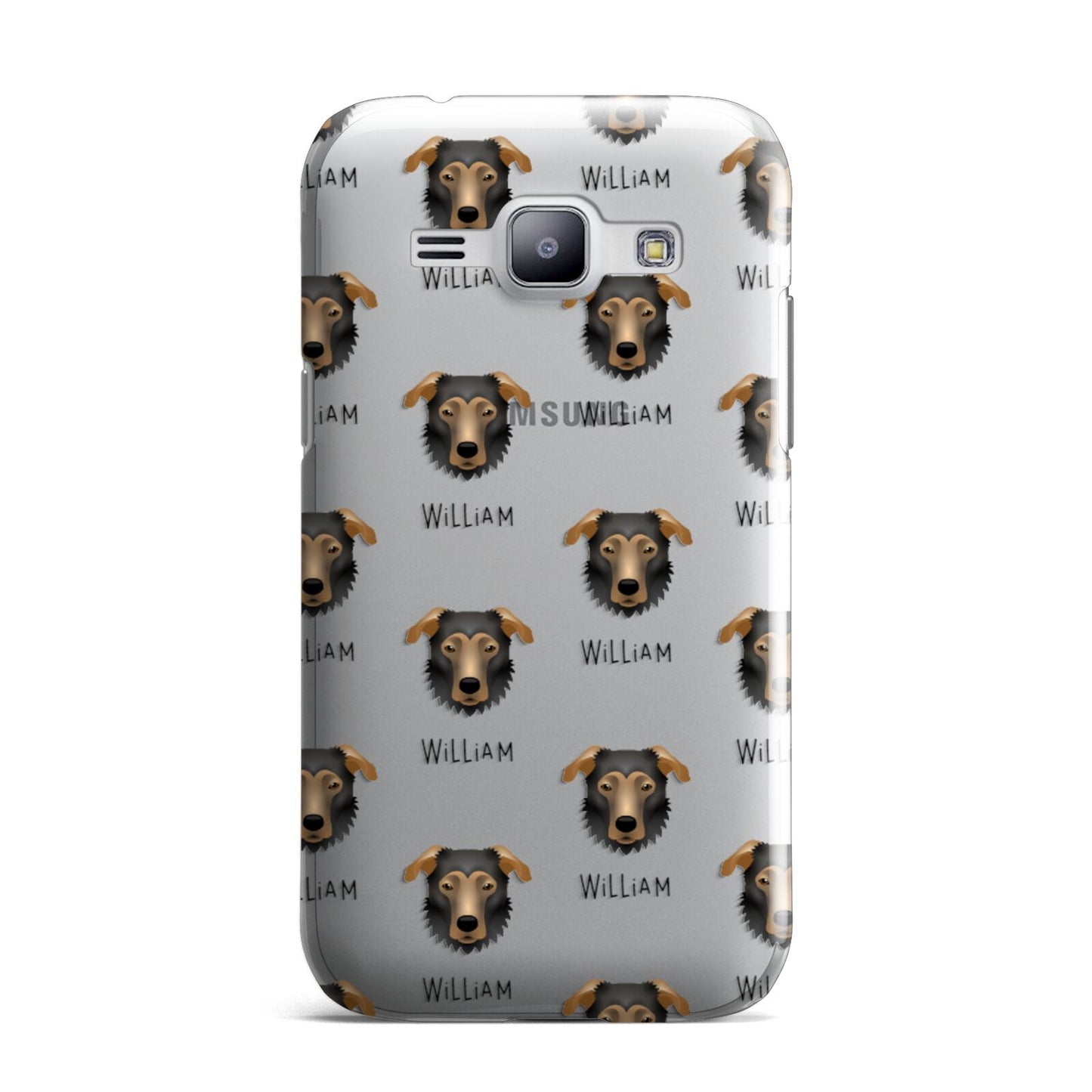 German Sheprador Icon with Name Samsung Galaxy J1 2015 Case