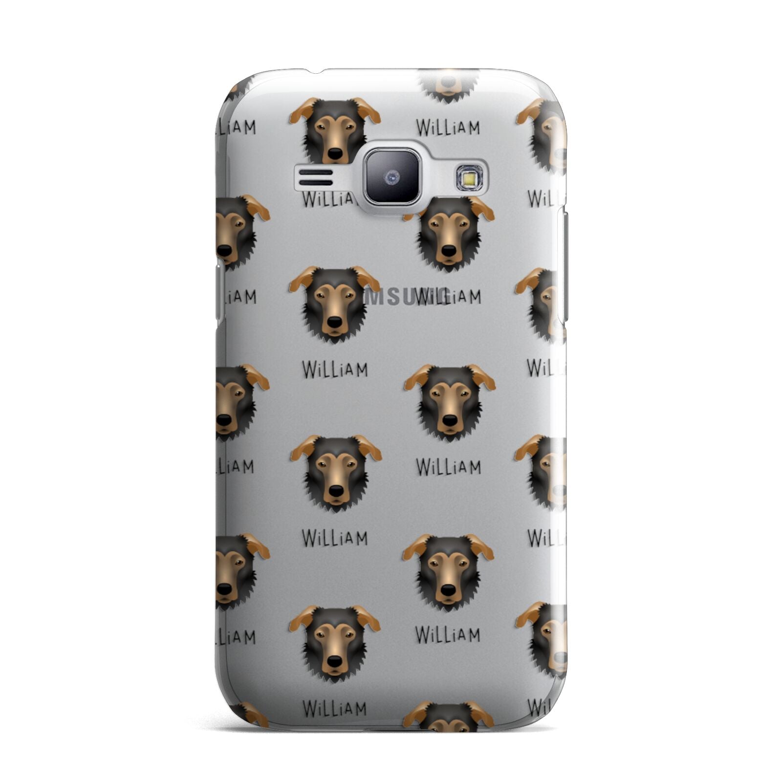 German Sheprador Icon with Name Samsung Galaxy J1 2015 Case