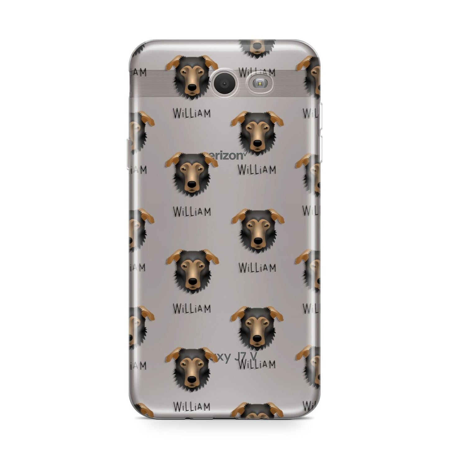 German Sheprador Icon with Name Samsung Galaxy J7 2017 Case