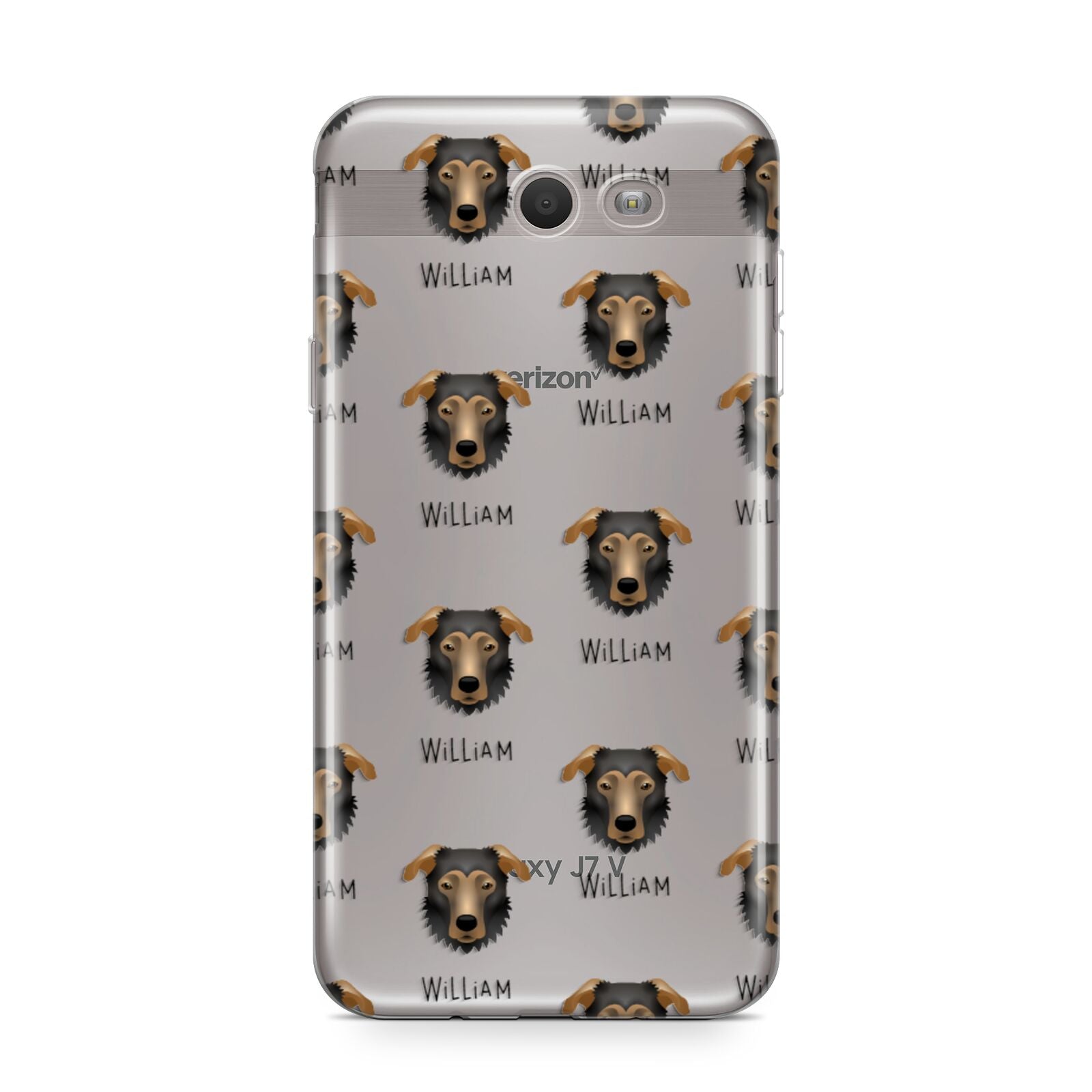 German Sheprador Icon with Name Samsung Galaxy J7 2017 Case