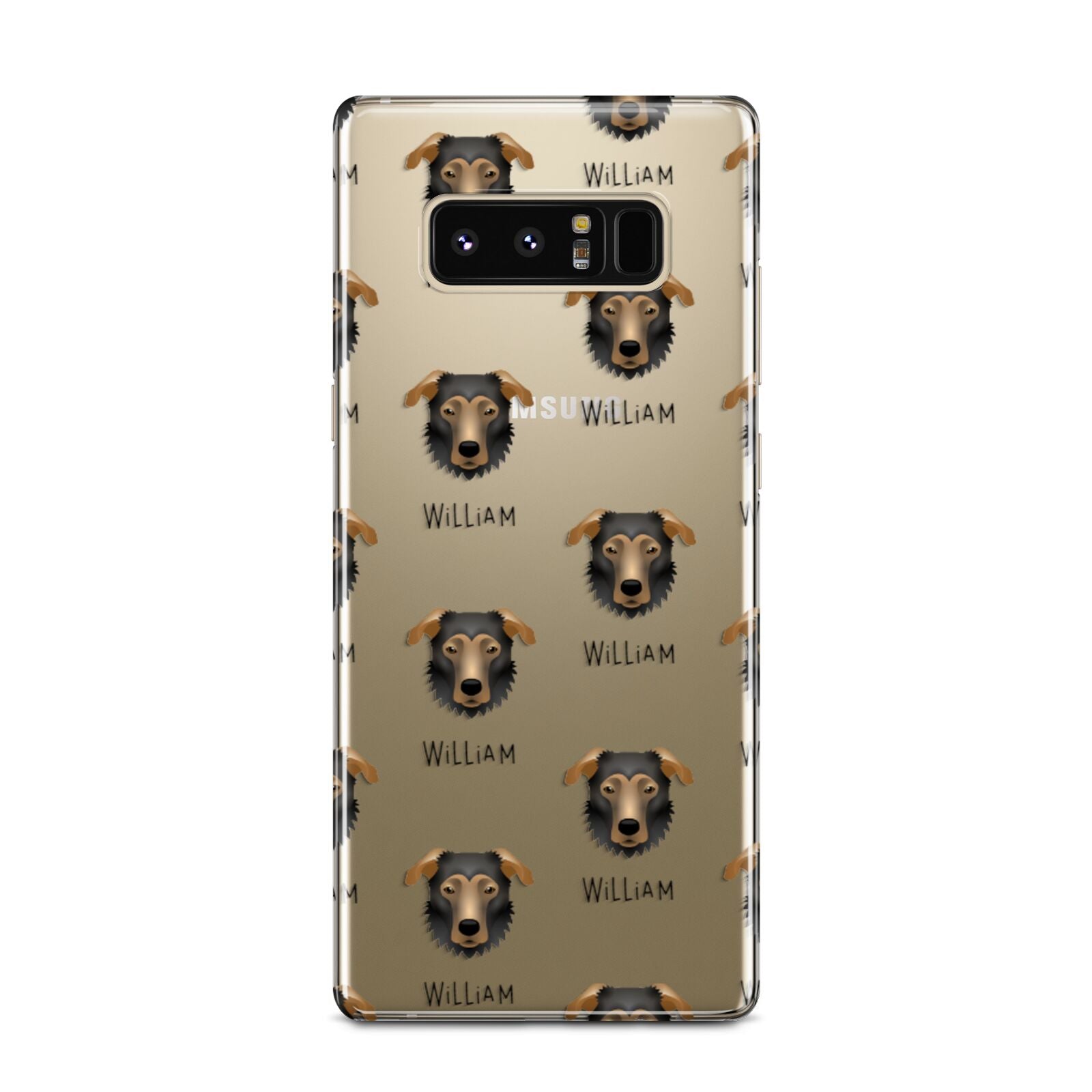 German Sheprador Icon with Name Samsung Galaxy Note 8 Case