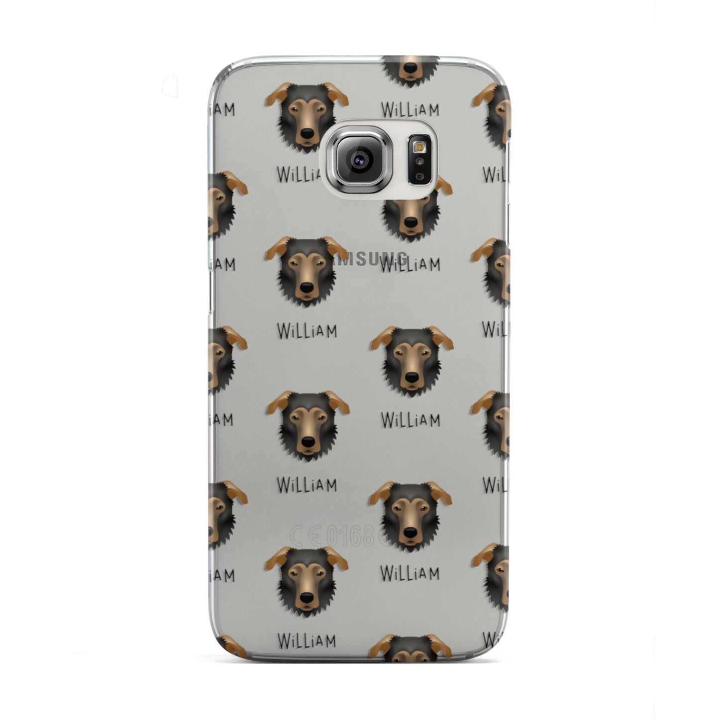 German Sheprador Icon with Name Samsung Galaxy S6 Edge Case