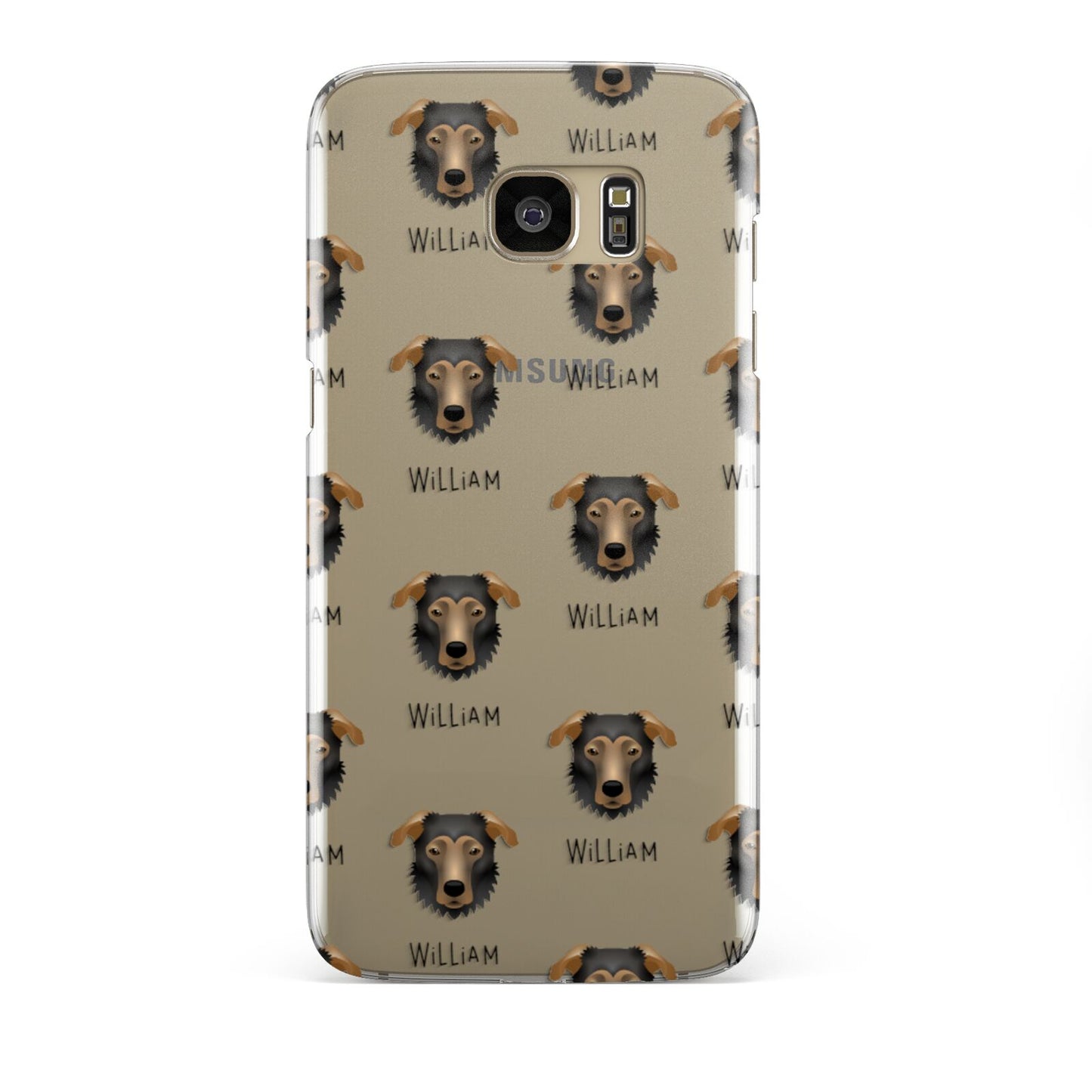 German Sheprador Icon with Name Samsung Galaxy S7 Edge Case