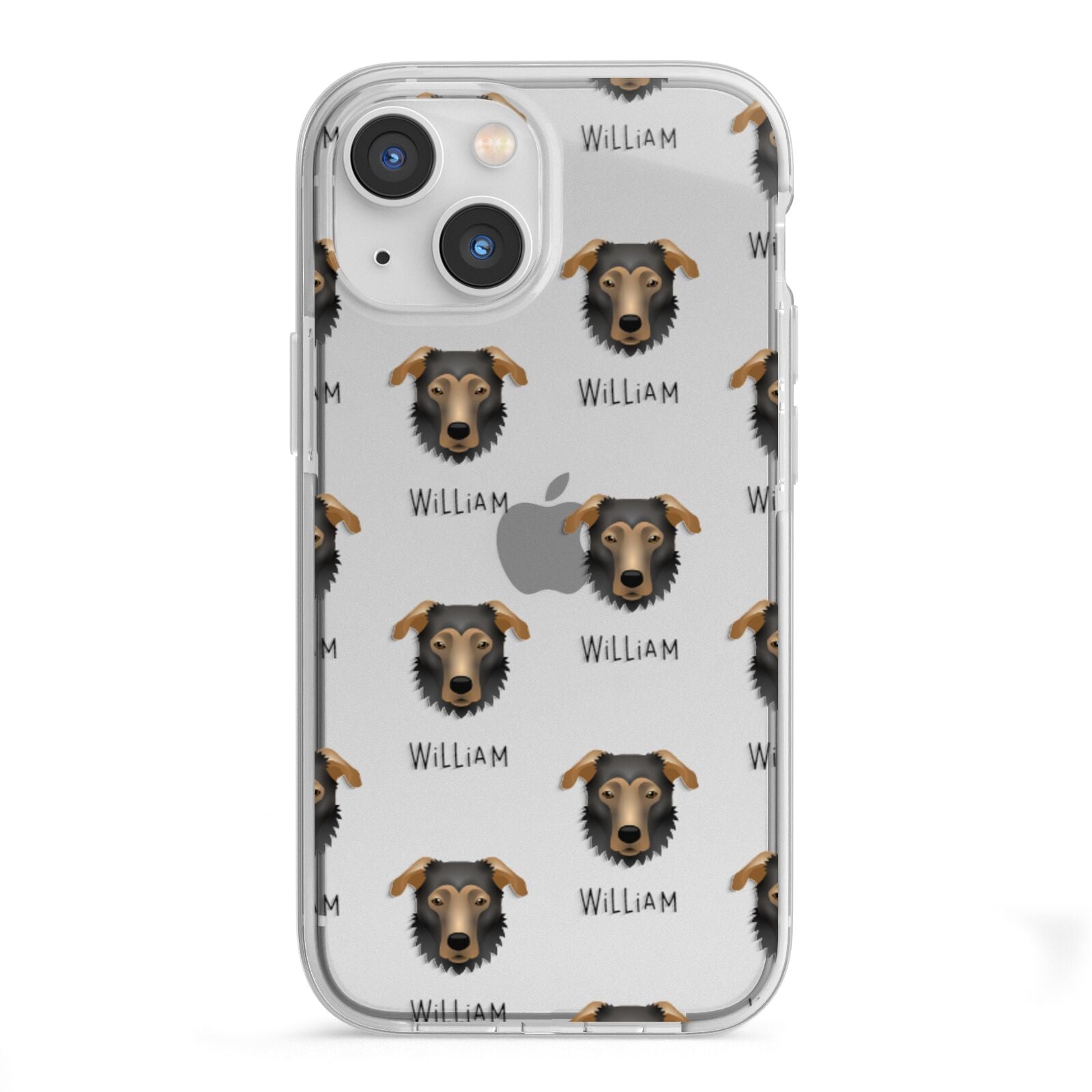 German Sheprador Icon with Name iPhone 13 Mini TPU Impact Case with White Edges
