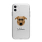 German Sheprador Personalised Apple iPhone 11 in White with Bumper Case