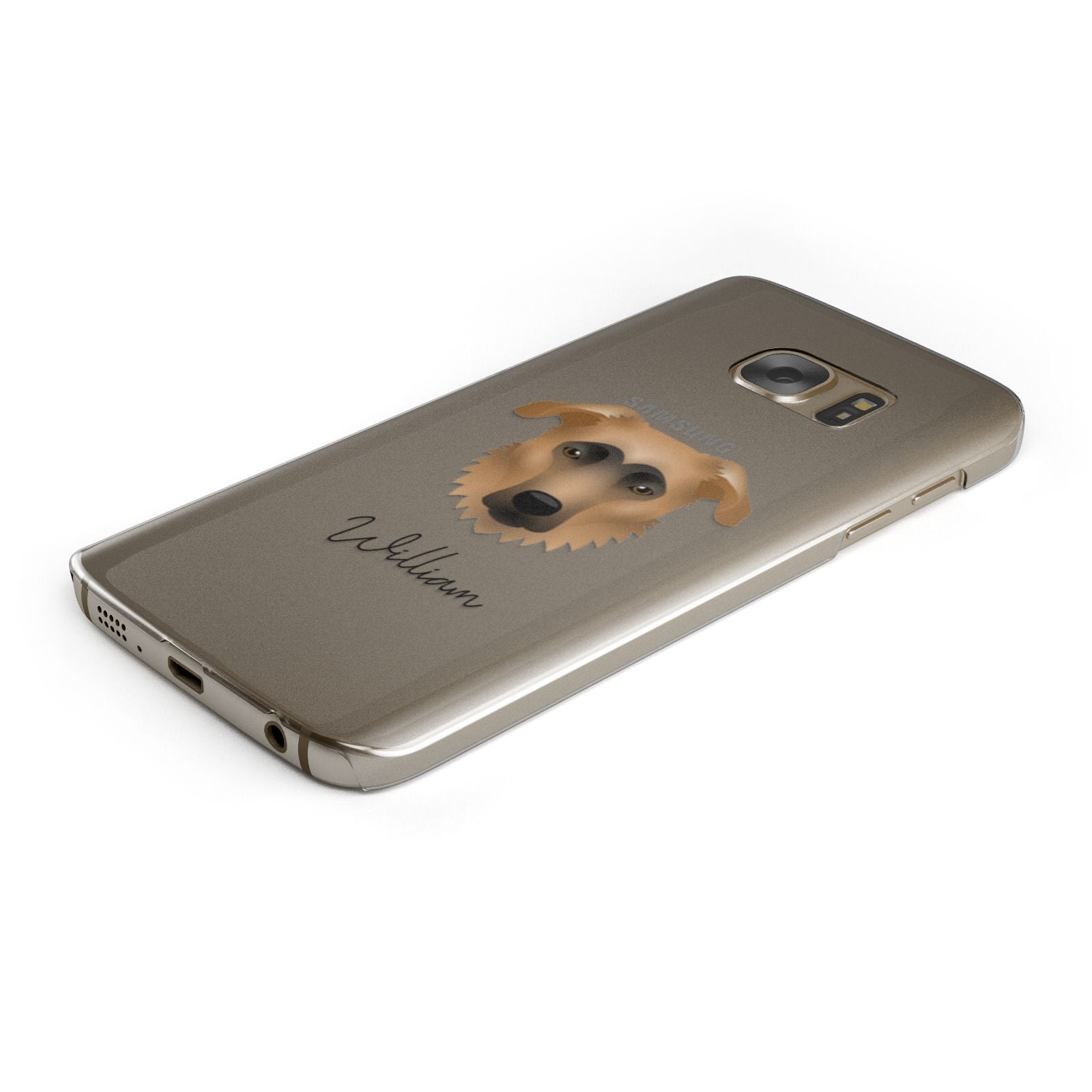 German Sheprador Personalised Samsung Galaxy Case Bottom Cutout