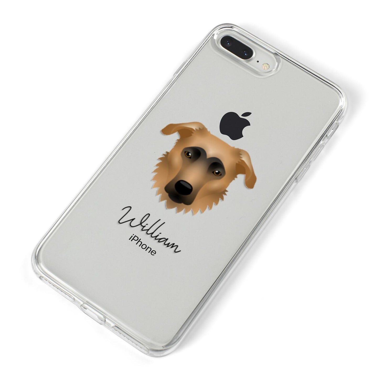 German Sheprador Personalised iPhone 8 Plus Bumper Case on Silver iPhone Alternative Image