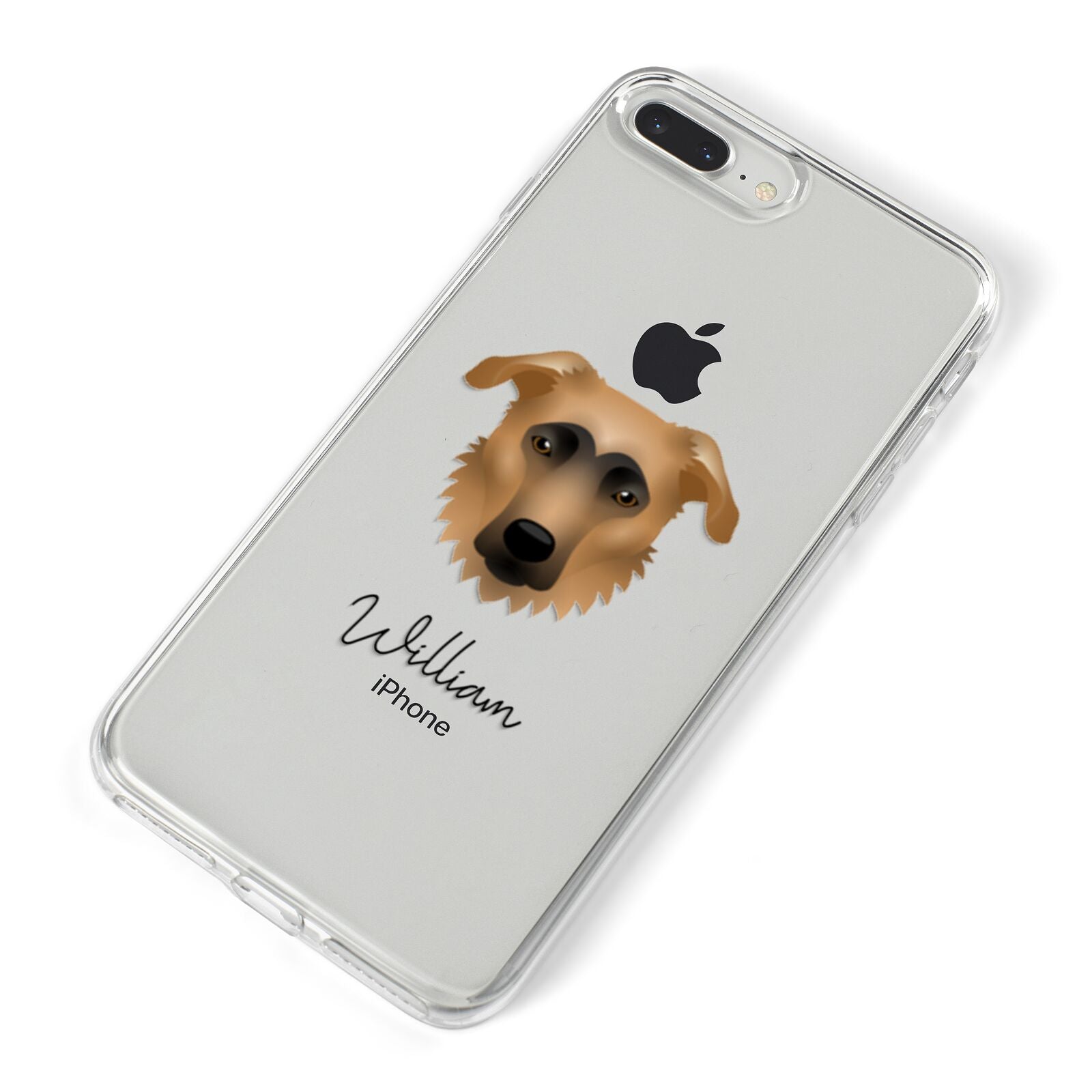German Sheprador Personalised iPhone 8 Plus Bumper Case on Silver iPhone Alternative Image