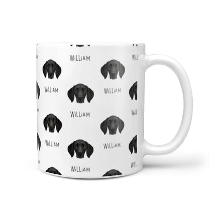 German Shorthaired Pointer Icon with Name 10oz Mug