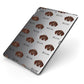German Shorthaired Pointer Icon with Name Apple iPad Case on Grey iPad Side View