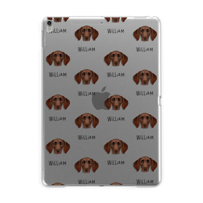 German Shorthaired Pointer Icon with Name Apple iPad Silver Case